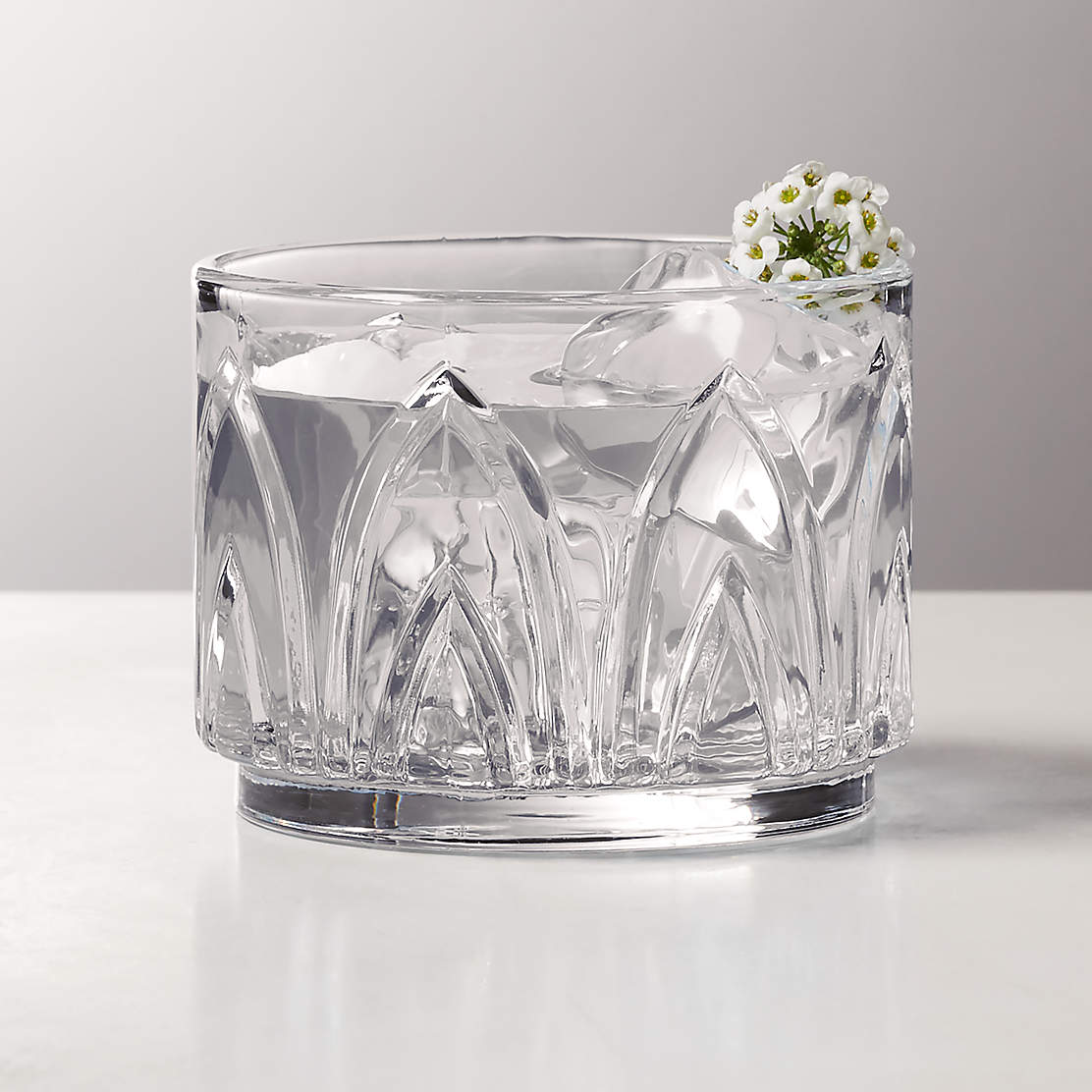 Dina Fluted Glass Vase + Reviews CB2 Canada