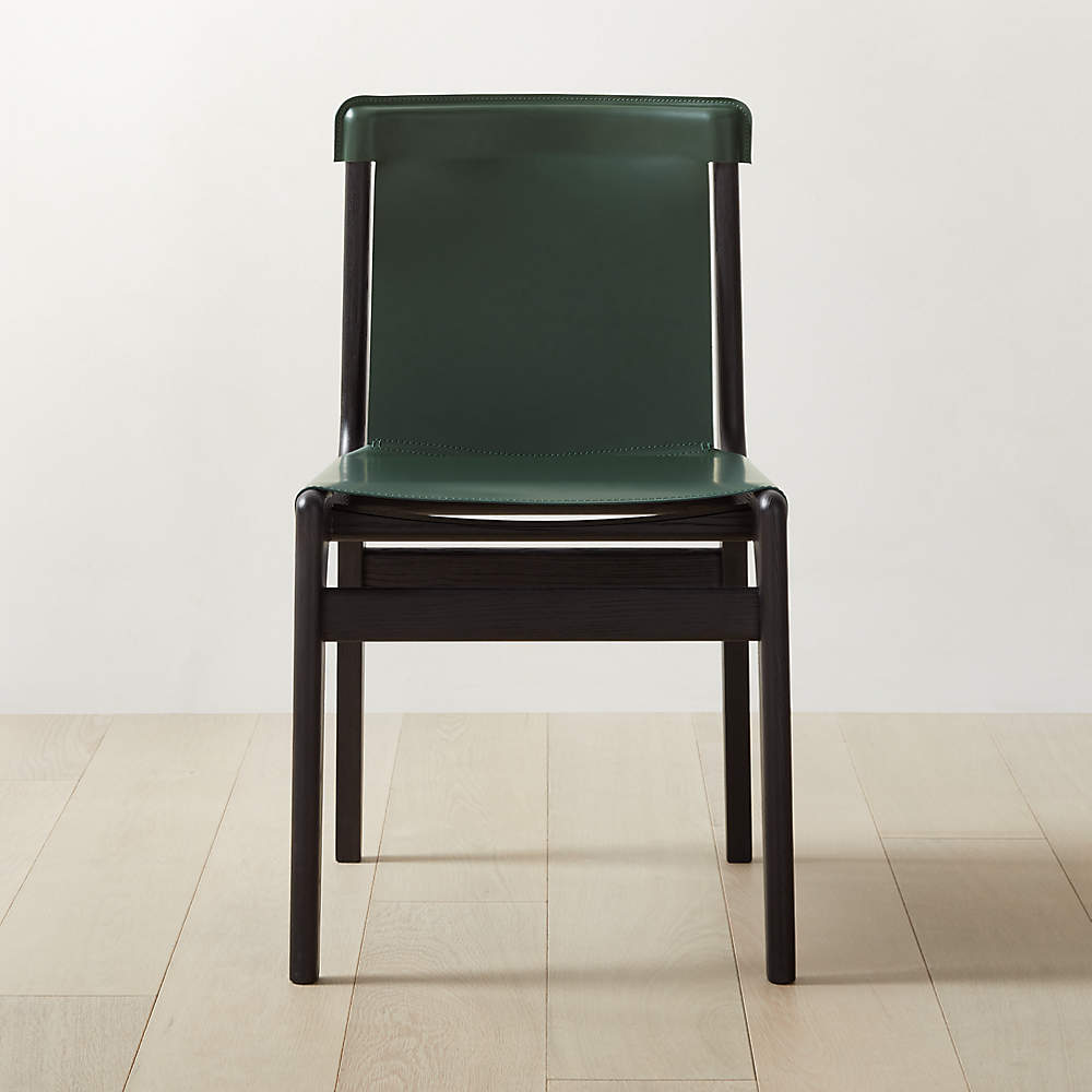 leather sling dining chair