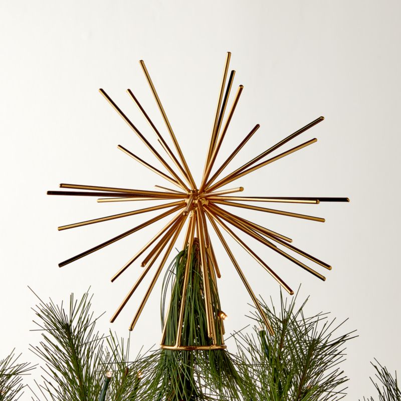 View Burst Gold Star Christmas Tree Topper details
