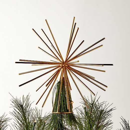 Burst Gold Star Christmas Tree Topper