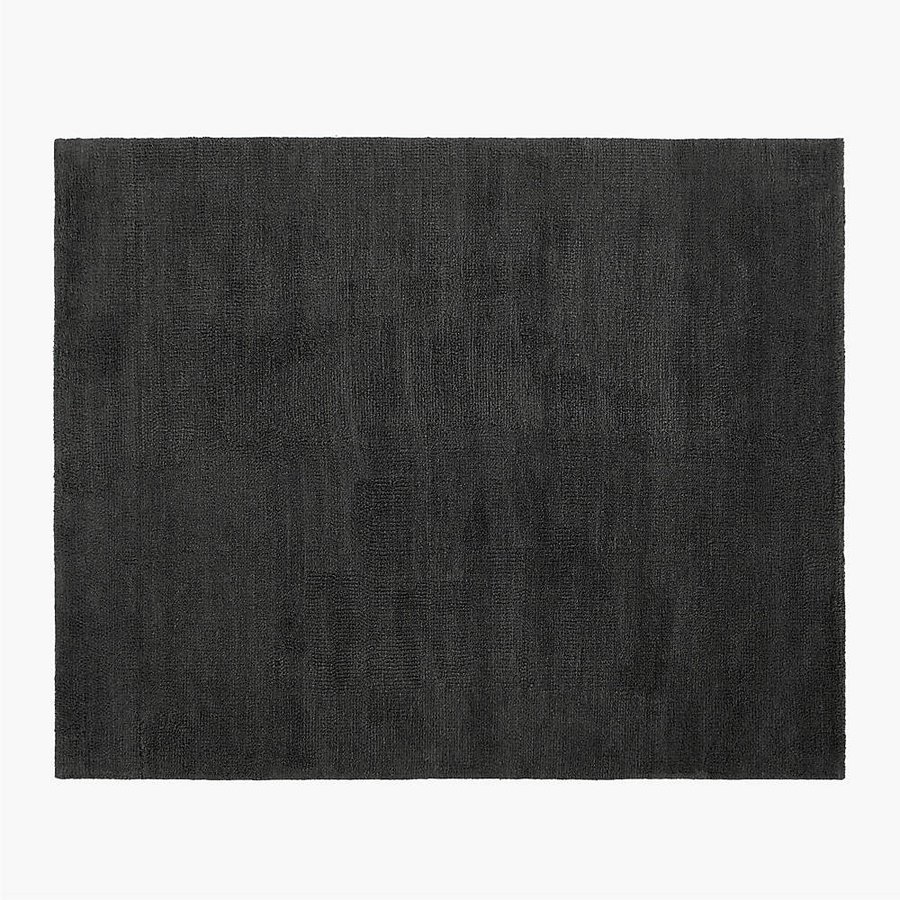 Charlton Home Helena Hand-Hooked Wool Black Area Rug, Size: Rectangle 2'6 inch x 4