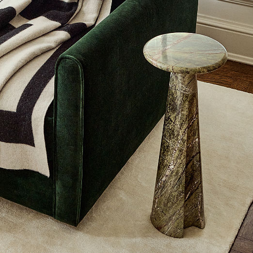 Ciccio Green Marble Side Table