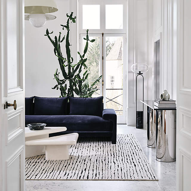 Cb2 white sale cement coffee table