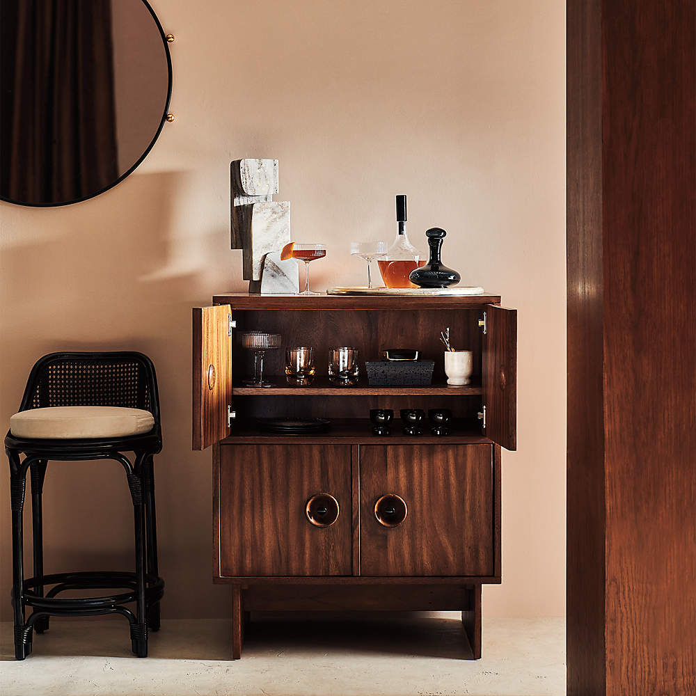 Drysdale Wood Bar Cabinet Reviews CB2 Canada