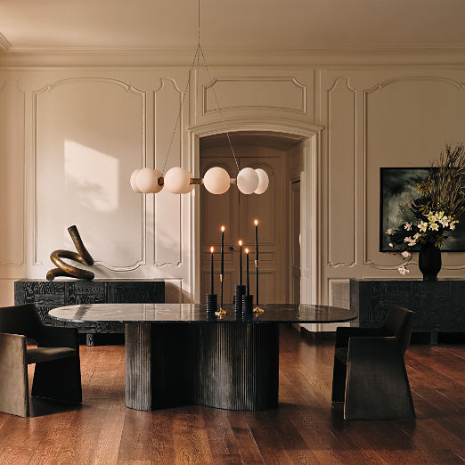 Foley Mink Velvet Dining Armchair Set of 4