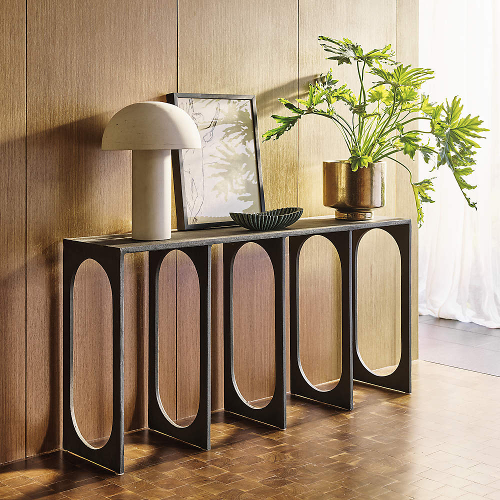 Grado Black Metal Console Table 60.75