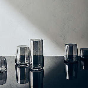 Grey cheap drinking glasses