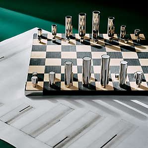 Black Marble Luxury Chess Set - Custom Chess Board - Weighted