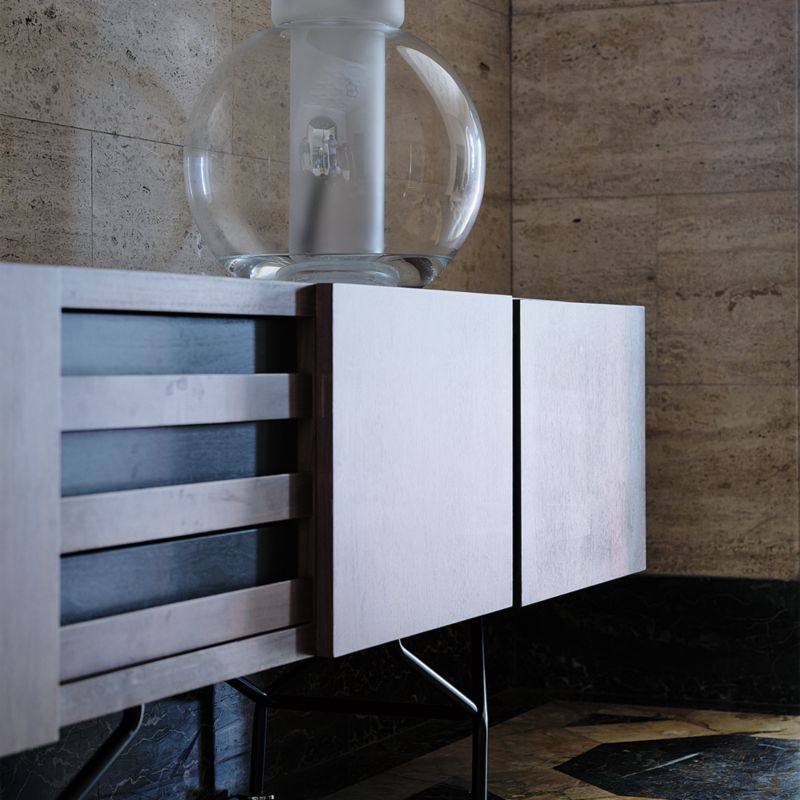 Paraggi 86" Walnut Wood Credenza by Gianfranco Frattini - image 6 of 14