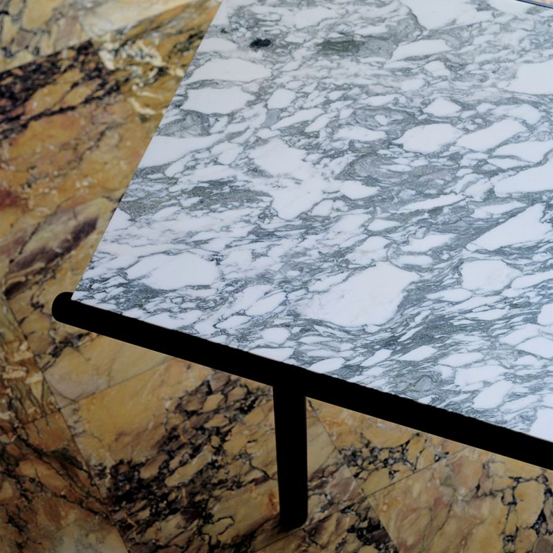 Anacapri 53" Square Marble Dining Table by Gianfranco Frattini - image 4 of 13