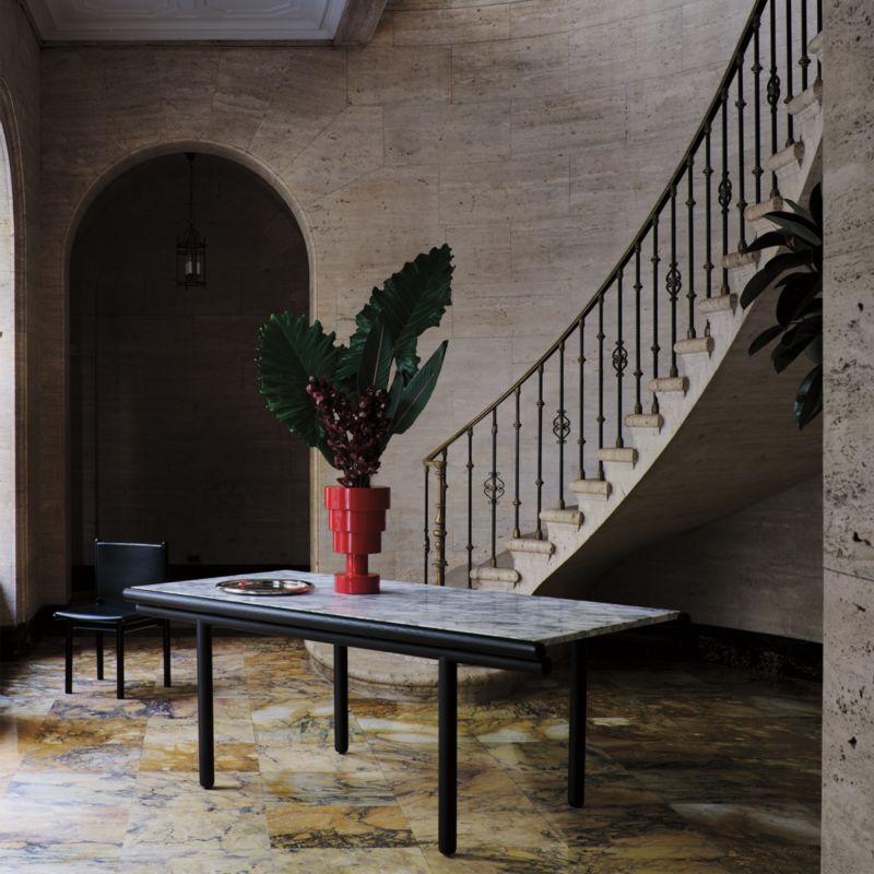 Anacapri 53" Square Marble Dining Table by Gianfranco Frattini - image 2 of 13