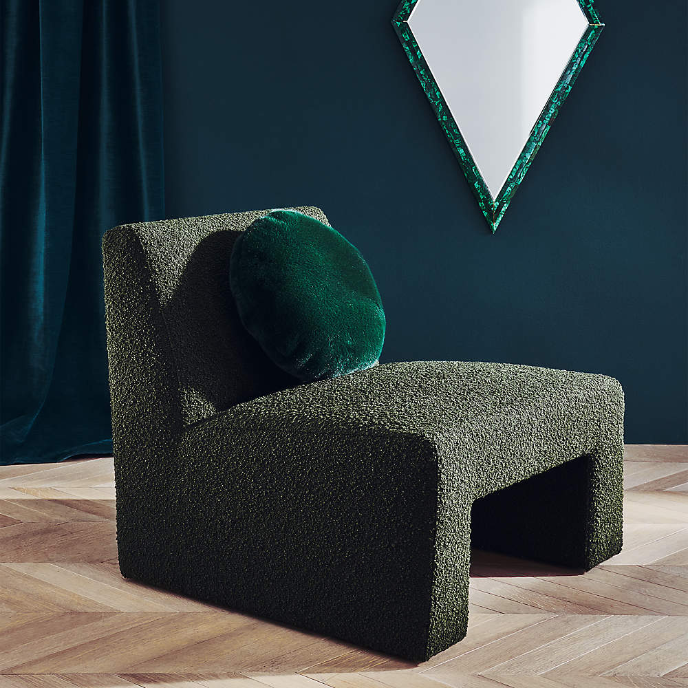 Round green pillow clearance