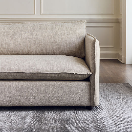 Corroy 78.25" Natural Linen Apartment Sofa