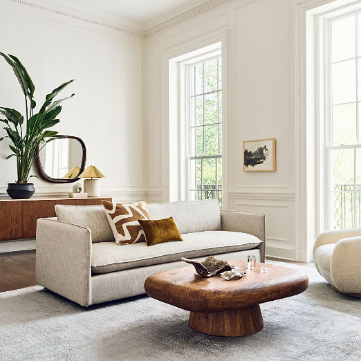 Corroy 78.25" Natural Linen Sleeper Sofa