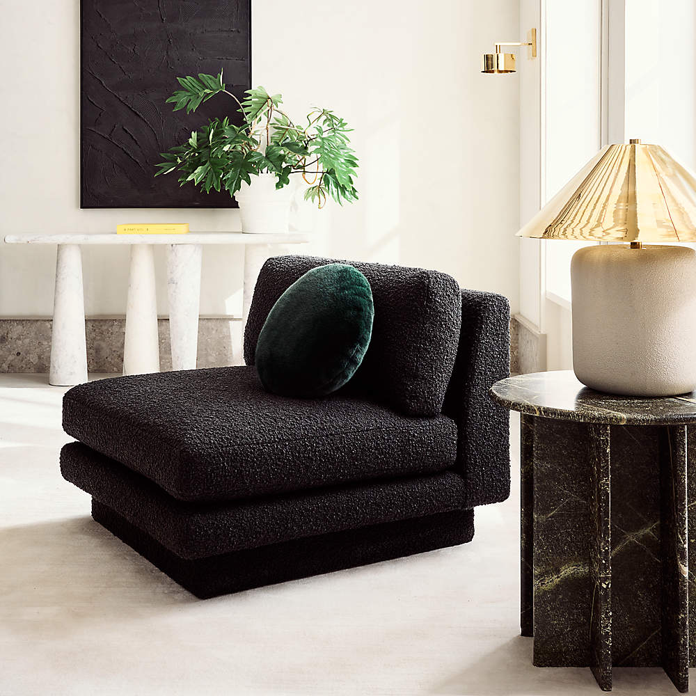 Cb2 black chair clearance