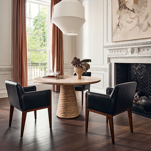 Modern Round Dining Tables for Dining Rooms and Kitchens | CB2