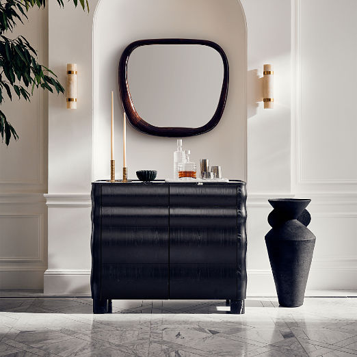 Natalia Onyx and Brass Wall Sconce Set of 2