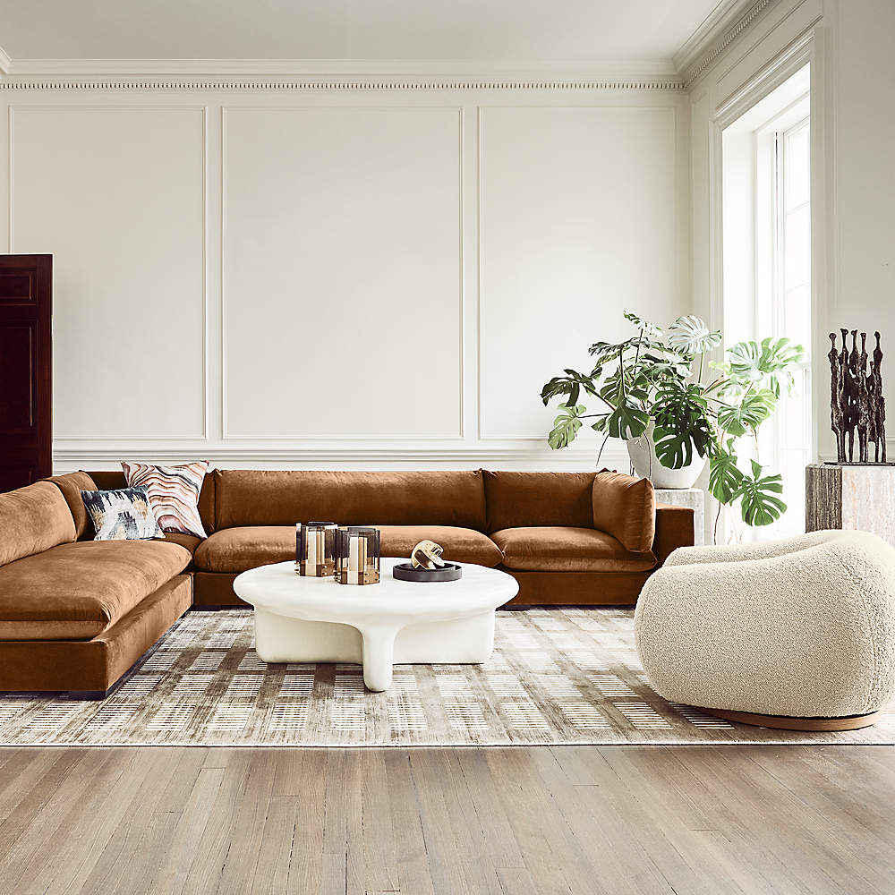 Velvet sectional shop sofa bed