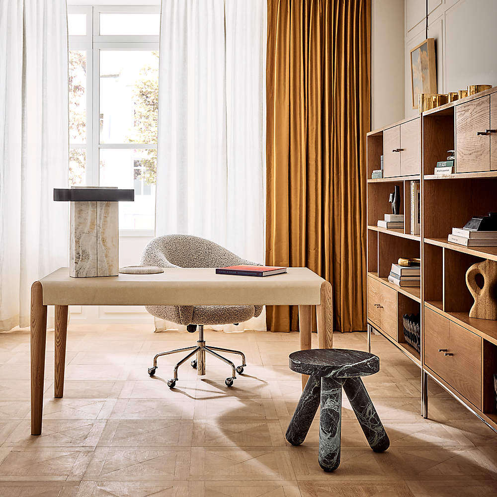 White shop shagreen desk