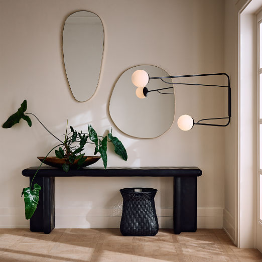 Navone Unlacquered Brass Wall Mirror 20''x44''