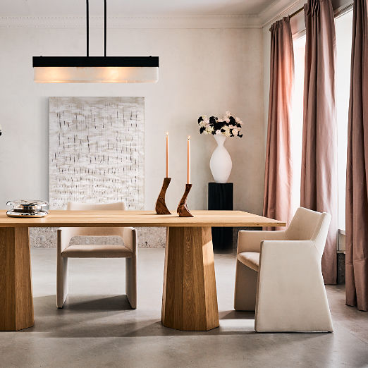 Align Blackened Stainless Steel and Alabaster Pendant Light