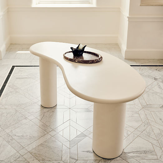 Bohne 61" White Resin Desk