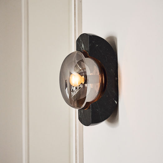 Neptune Green Marble Wall Sconce