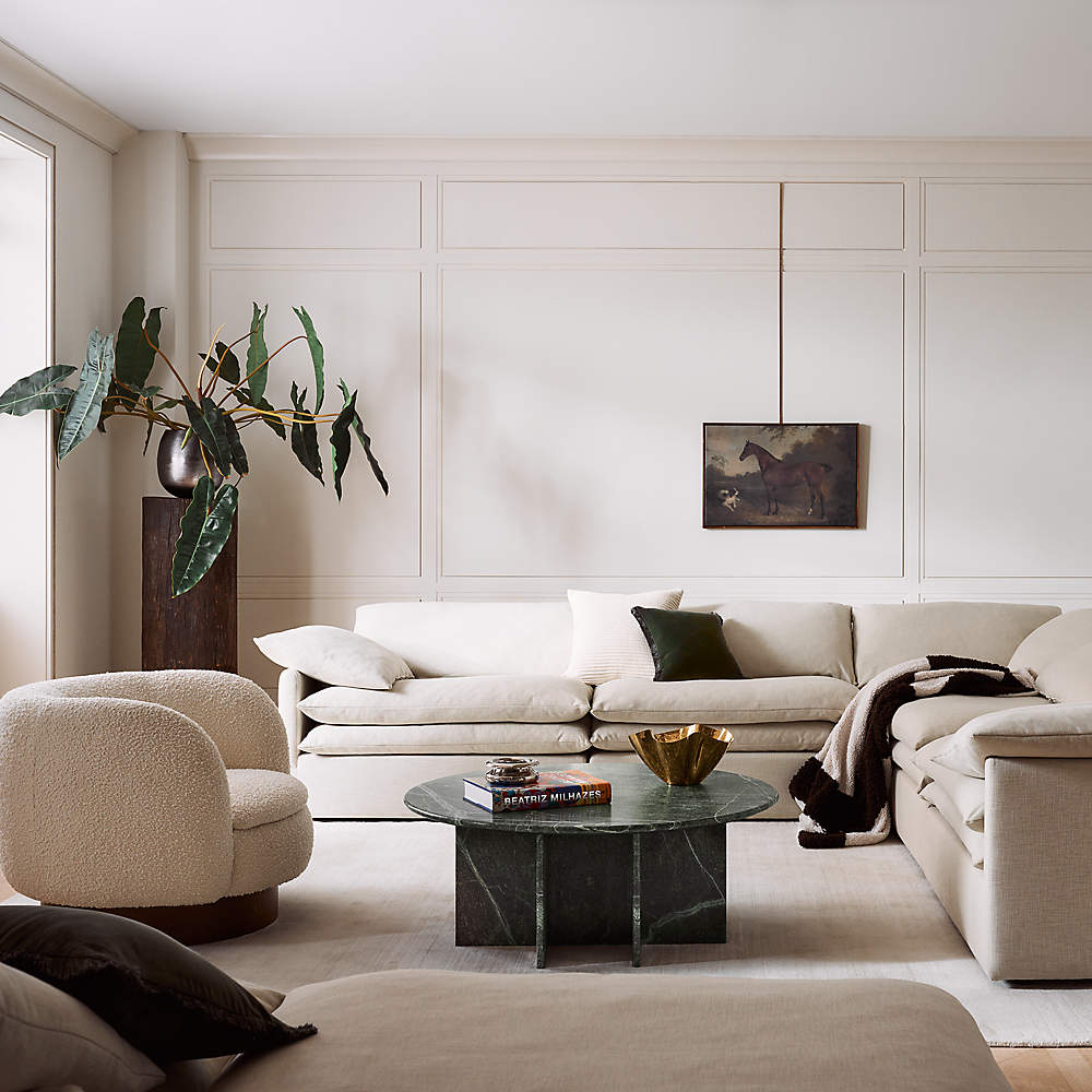 Left arm store sectional couch
