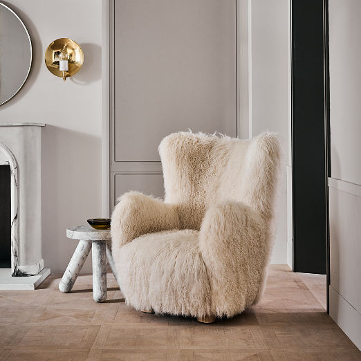 Bozzi Mongolian Sheepskin Chair