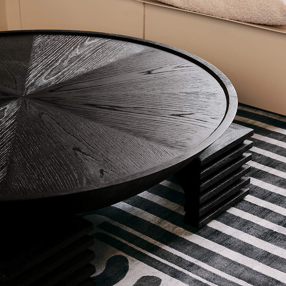 Ebony wood coffee table hot sale