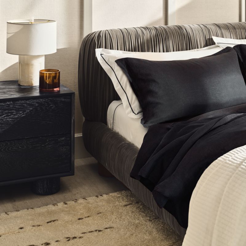 Black pillow shams king best sale