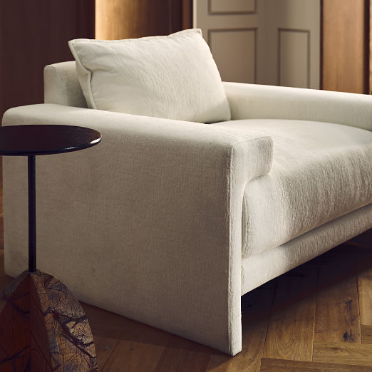 Camden White Performance Fabric Accent Chair