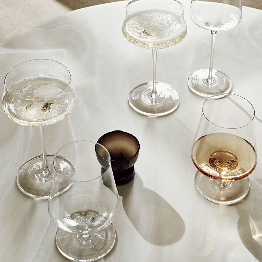 Estera Clear Coupe Glasses Set of 6
