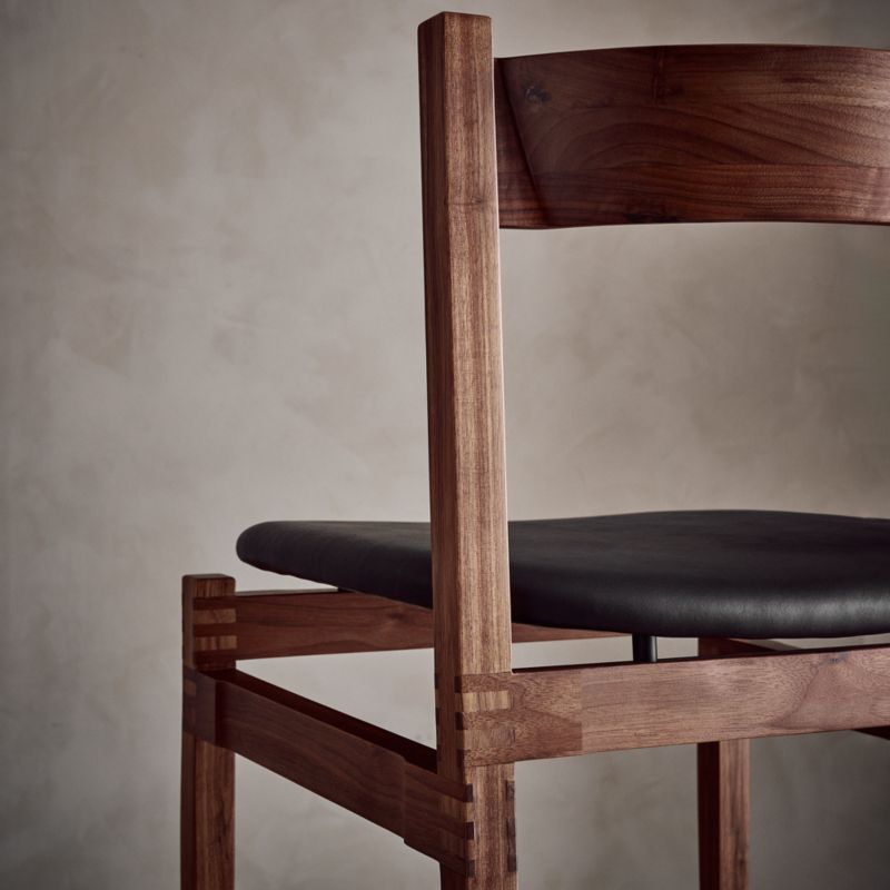 Ambrogio Black Leather Dining Chair by Gianfranco Frattini - image 6 of 13