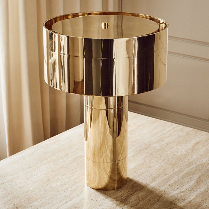 Elliat Unlacquered Brass Table Lamp - image 4 of 9