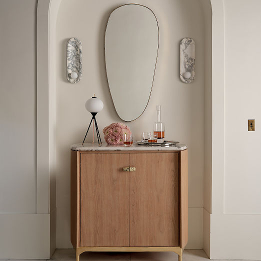 Roxane White Marble Wall Sconce by goop