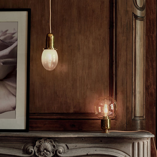 Lille Ombre Glass Oval Pendant Light by goop