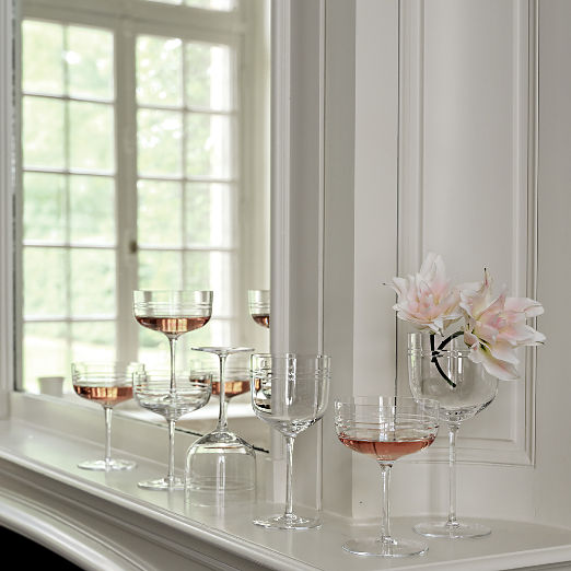 Noemie Etched Coupe Glass by goop