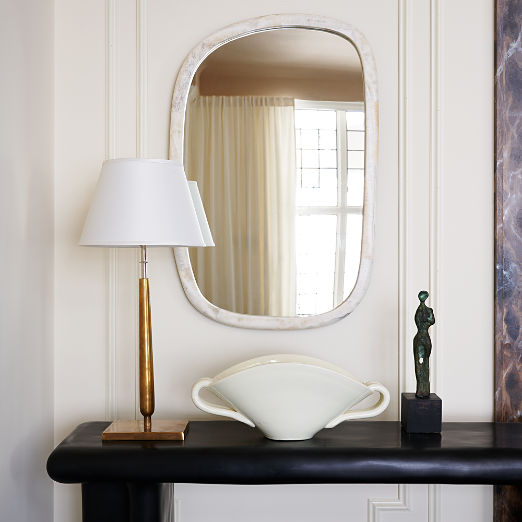 Diani Cream Onyx Wall Mirror 18''x24''