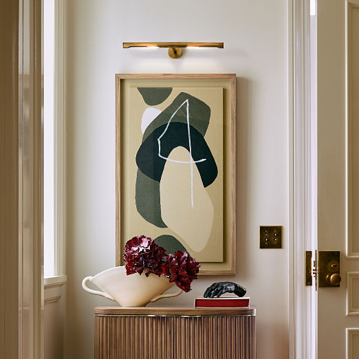 Archive Aged Brass 12.25" Wall Mount Picture Light
