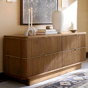 cb2 dresser Probst 72" Oak 6-Drawer Dresser
