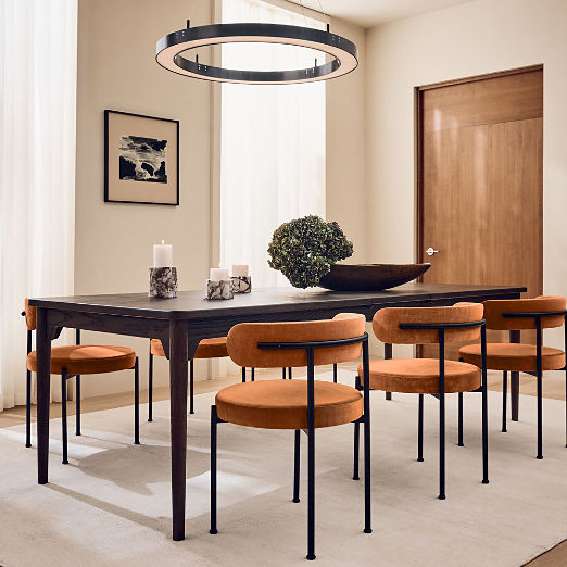 Inesse Smoked Amber Velvet Dining Chair Set of 4