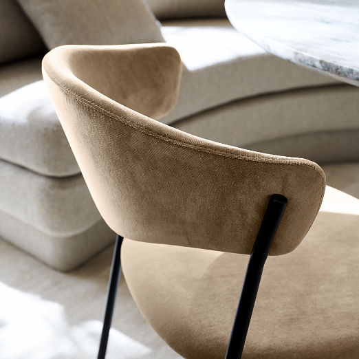 Damato Sand Velvet Dining Chair