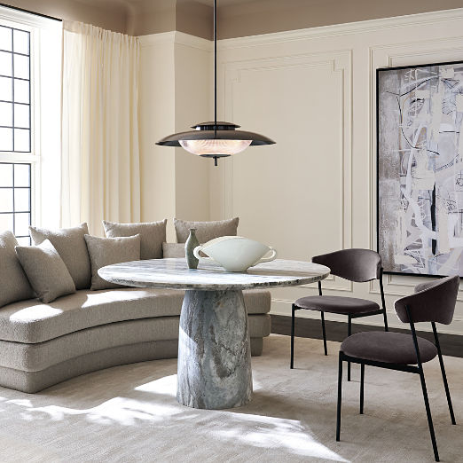 Damato Mink Velvet Dining Chair