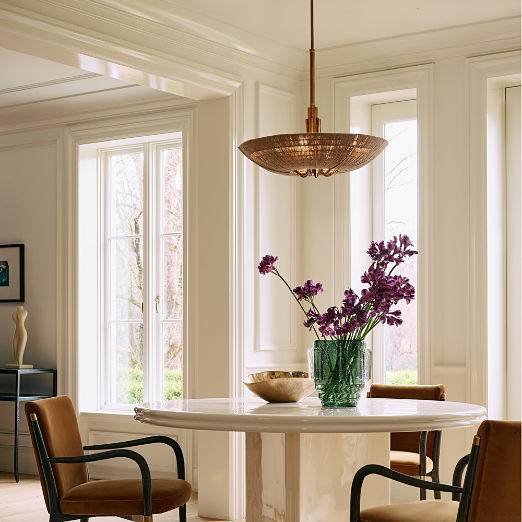 Delphine Natural Jute Pendant Light 23"