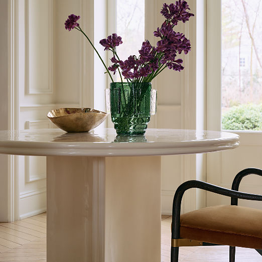 Felena Handblown Green Glass Vase