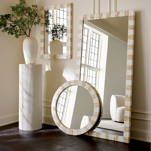 Honor Bone Inlay Rectangular Wall Mirror 24"x36"