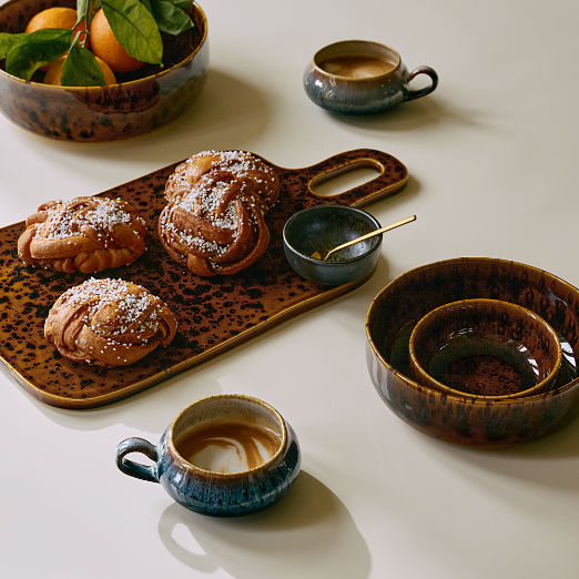Tara 3-Piece Tortoise Stoneware Serving Bowls