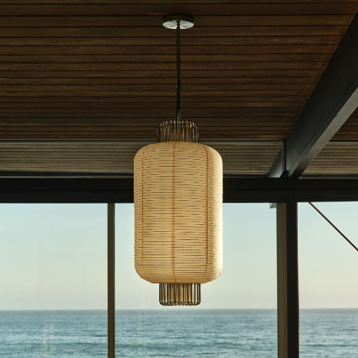 Nagara Rice Paper Pendant Light by Kravitz Design
