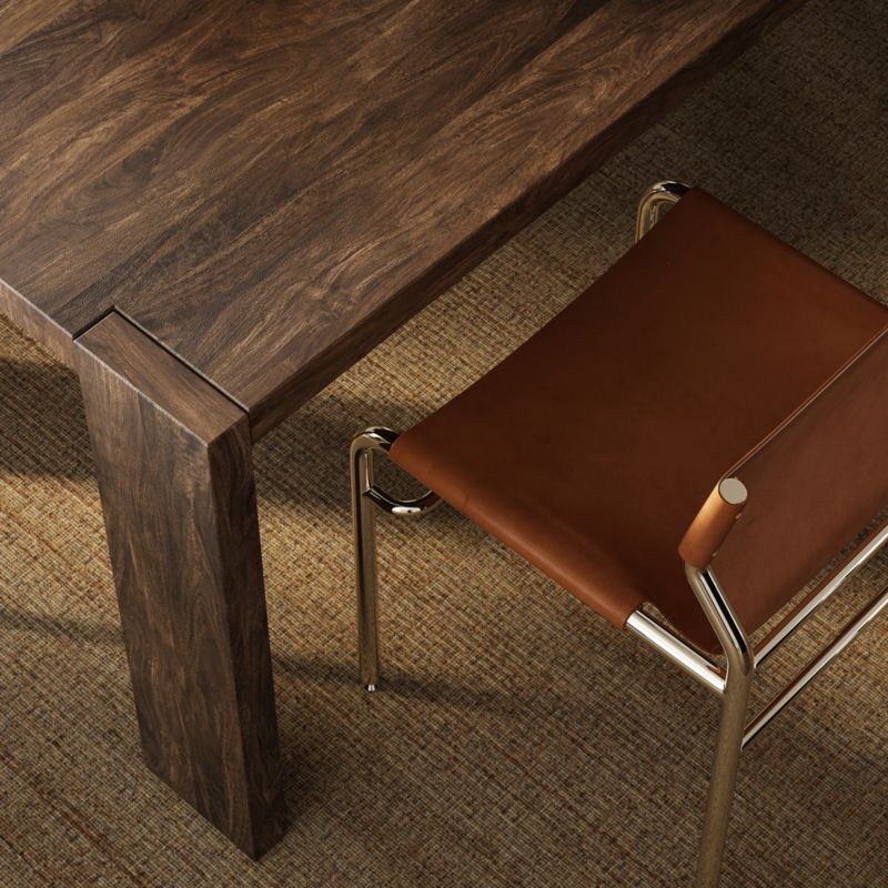 Blox 63" Rectangular Brown Wood Dining Table - image 7 of 11